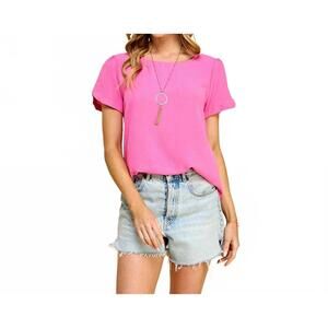 NEW LES AMIS everyday essential top in bubble gum
